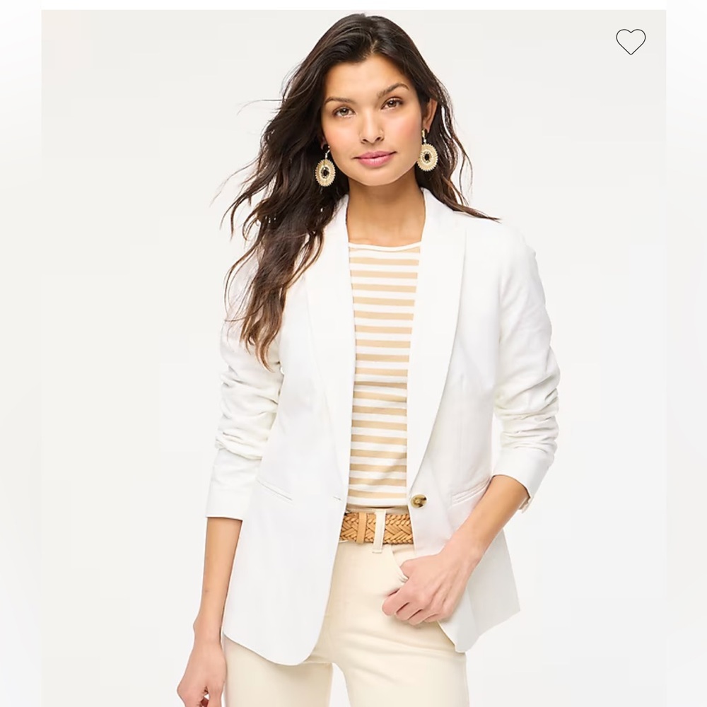 Elegant White Women's Blazer